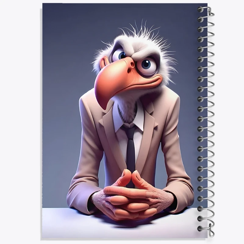 دفتر ژورنال نویسی 50 برگ خندالو مدل نقطه ای طرح کرکس کد F9515