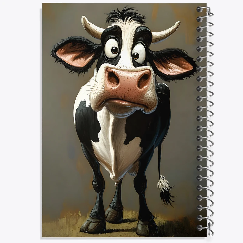دفتر نقاشی 50 برگ خندالو طرح گاو کد F8575