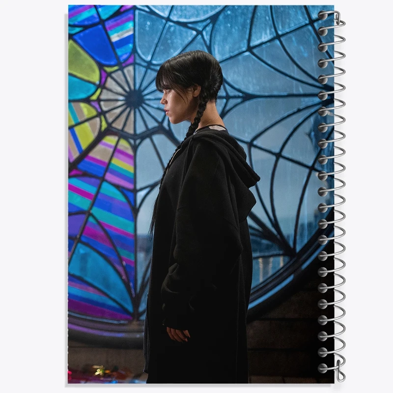 دفتر طراحی 50 برگ خندالو طرح سریال ونزدی Wednesday کد 25225