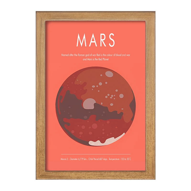 تابلو خندالو طرح مریخ (Mars) کد F13884