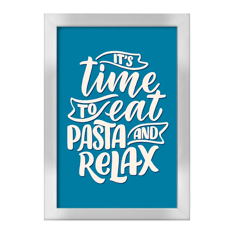 تابلو خندالو طرح It's Time To Eat Pasta And Relax کد F1458