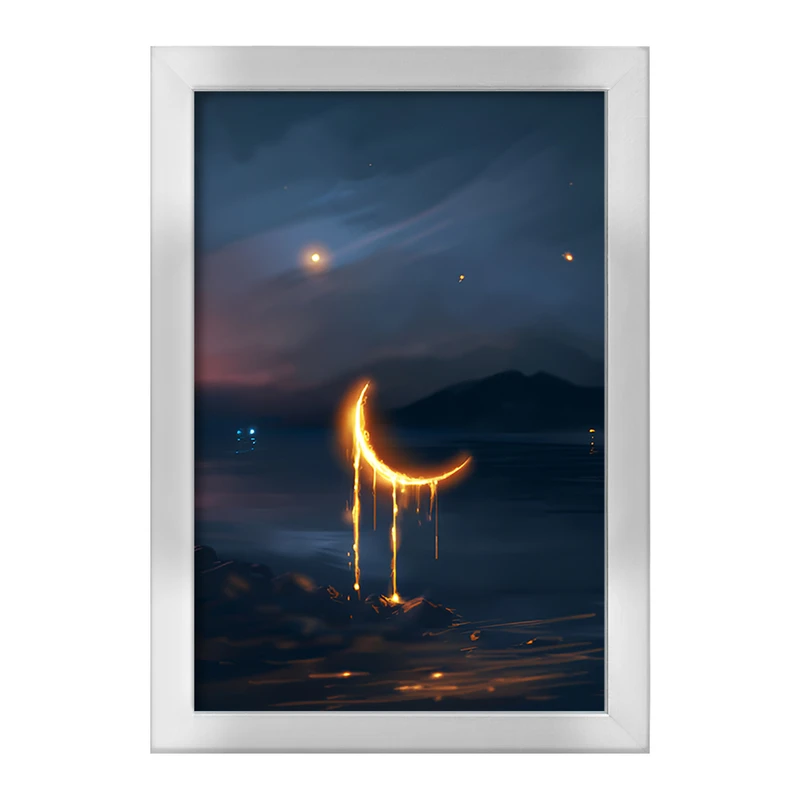 تابلو خندالو طرح ماه (Moon) کد F12558