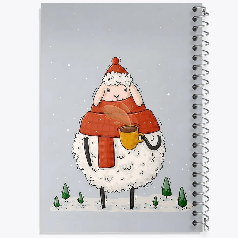 دفتر ژورنال نویسی 50 برگ خندالو مدل نقطه ای طرح گوسفند کد F8728