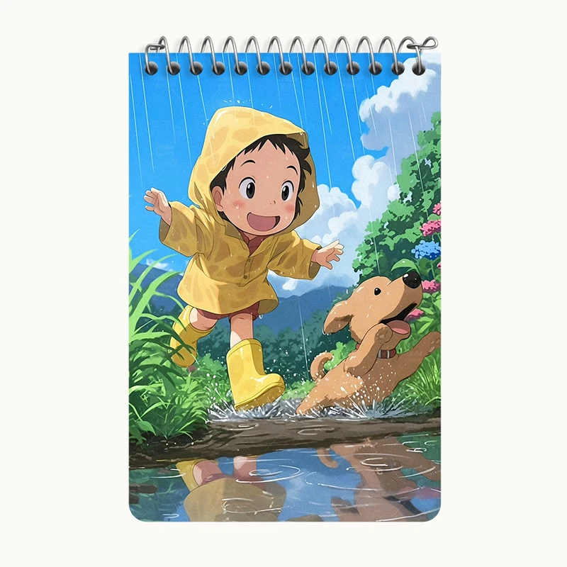 دفتر یادداشت 50 برگ خندالو طرح دختر بازیگوش کد F10987