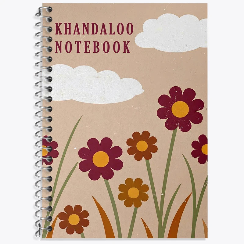 دفتر نت موسیقی 50 برگ خندالو طرح گل فانتزی کد N8520