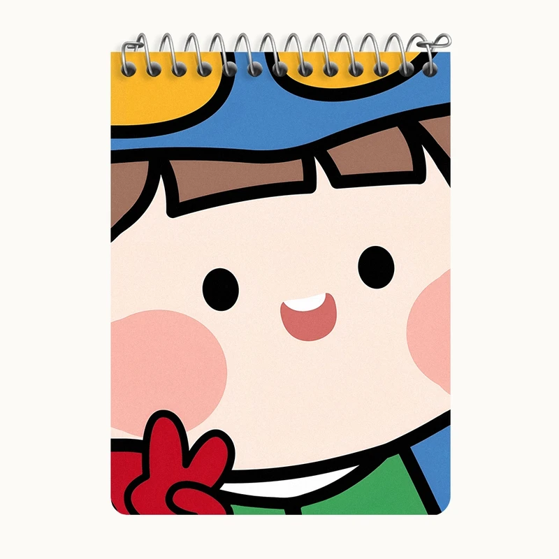 دفتر یادداشت 50 برگ خندالو طرح رورو جامپ کیوت کد N3927