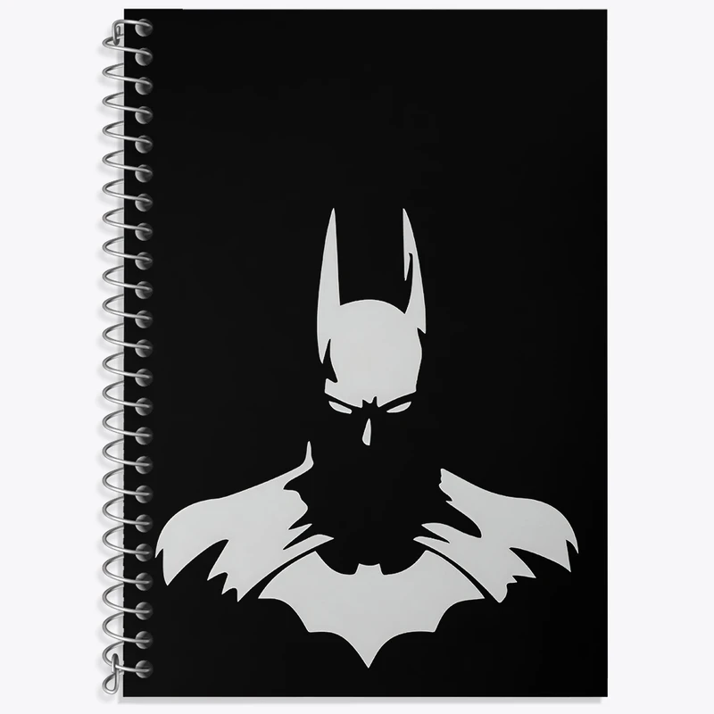 دفتر زبان 50 برگ خندالو مدل سه خط طرح بتمن (Batman) کد F3965