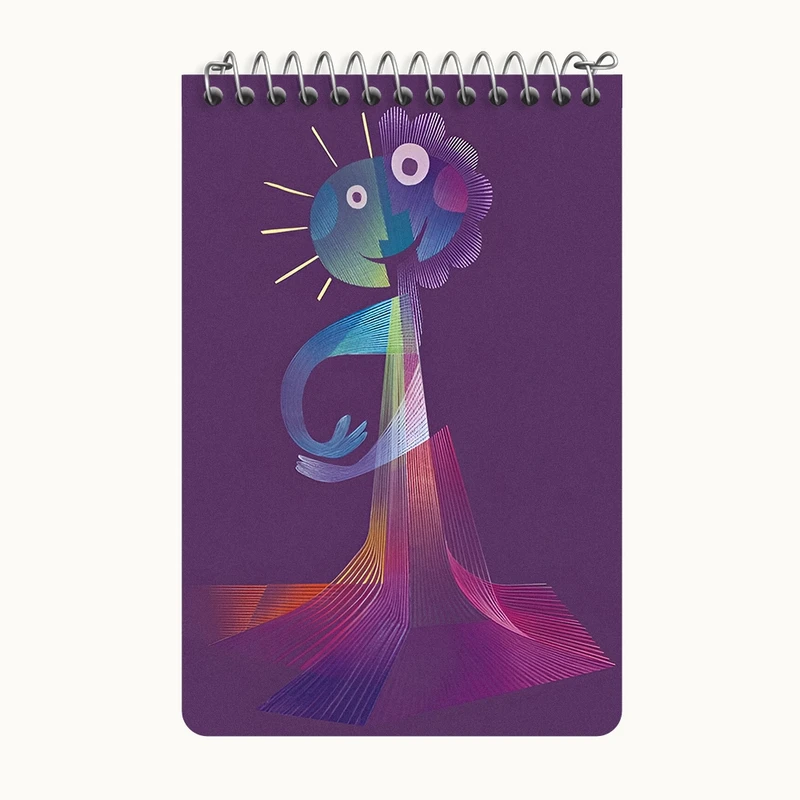 دفتر یادداشت 50 برگ خندالو طرح انیمیشن روح کد F9809