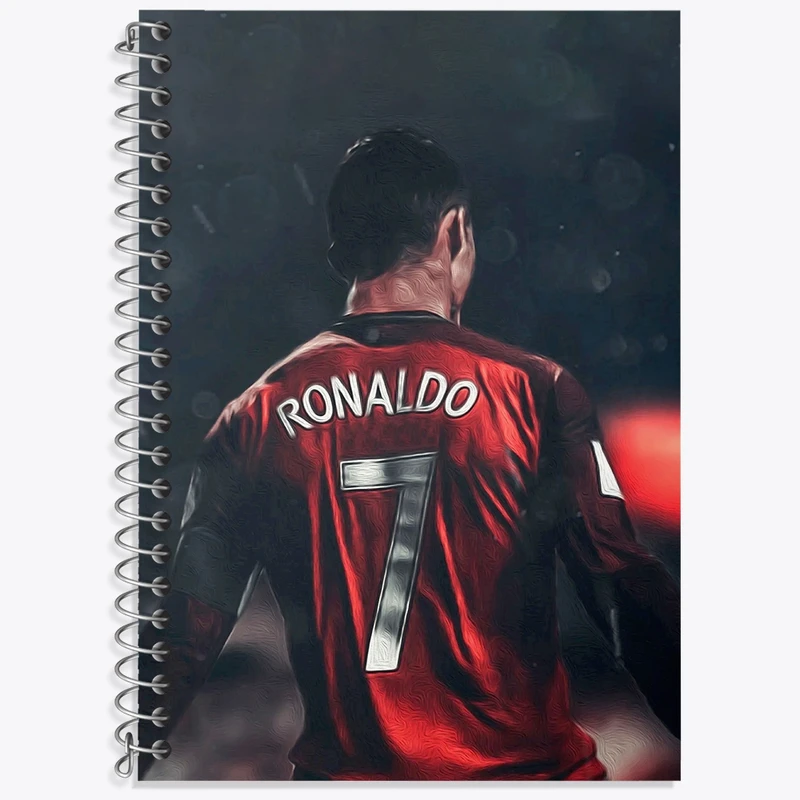 دفتر زبان 50 برگ خندالو مدل سه خط طرح کریستیانو رونالدو کد N7927