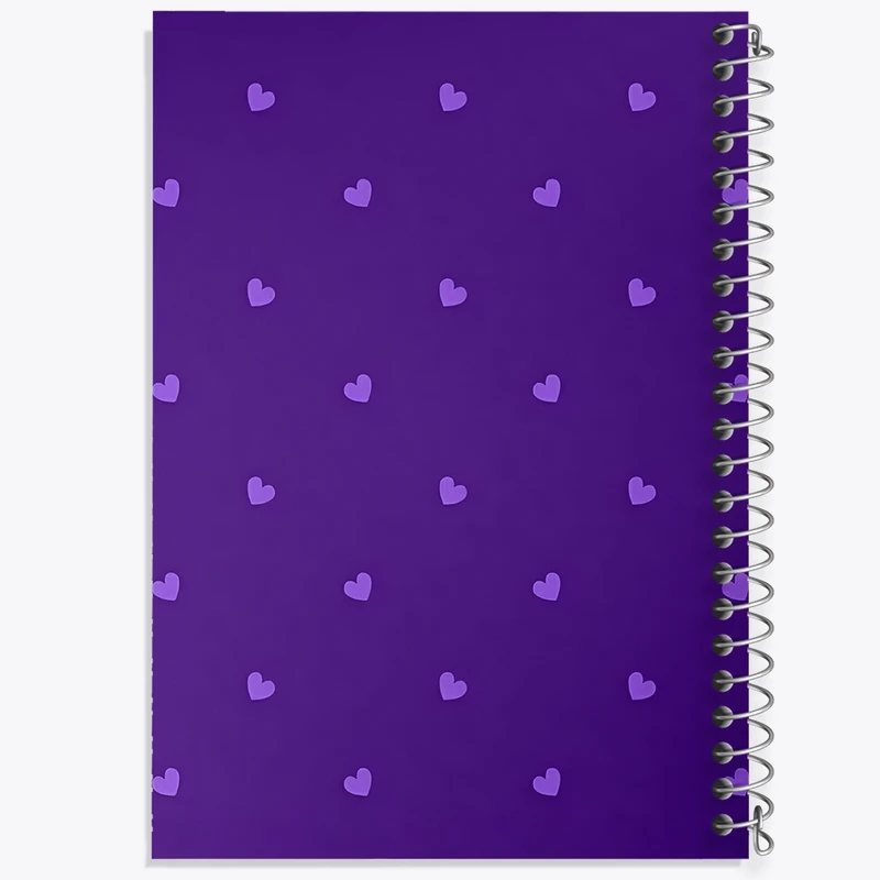 دفتر شطرنجی 50 برگ خندالو طرح پترن قلب کد F3733