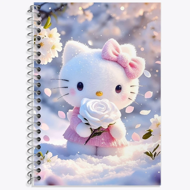 دفتر لغت 50 برگ خندالو طرح هلو کیتی کد F10306