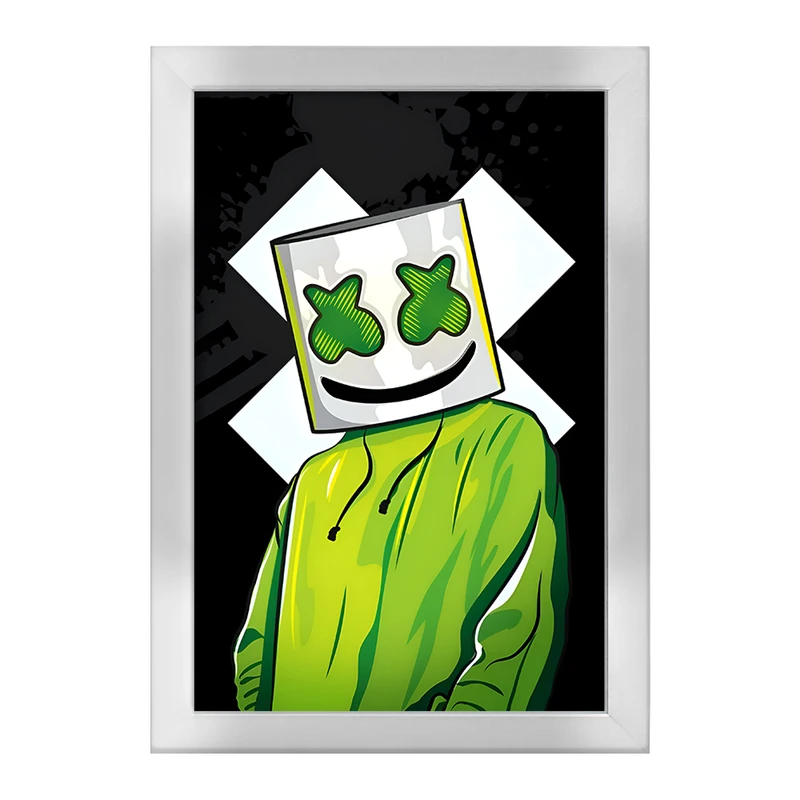 تابلو خندالو طرح کریستوفر کامستاک (Marshmello) کد F12005