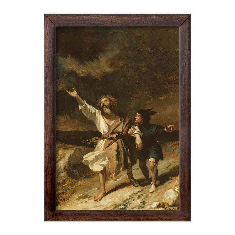 تابلو خندالو طرح نقاشی شاه لیر اثر لوئیس کاندید بولانجر کد F12318