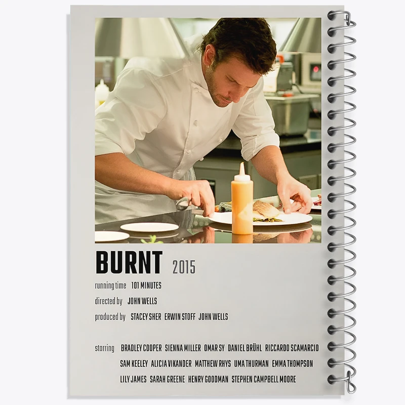 دفتر مشق 50 برگ خندالو طرح سوخته (Burnt) کد F13092