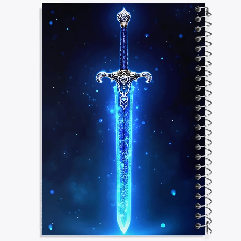 دفتر ژورنال نویسی 50 برگ خندالو مدل نقطه ای طرح شمشیر کد F12639