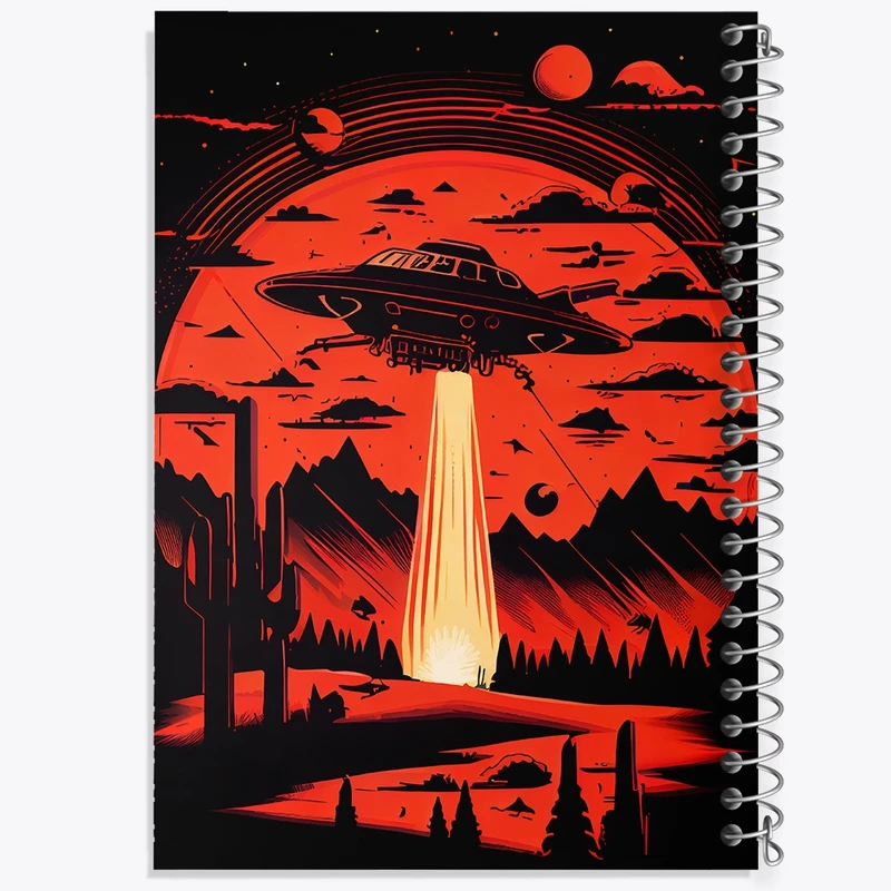 دفتر طراحی 50 برگ خندالو طرح سفینه ی فضایی کد F4701