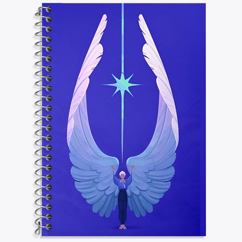 دفتر نت موسیقی 50 برگ خندالو طرح فرشته کد F4602