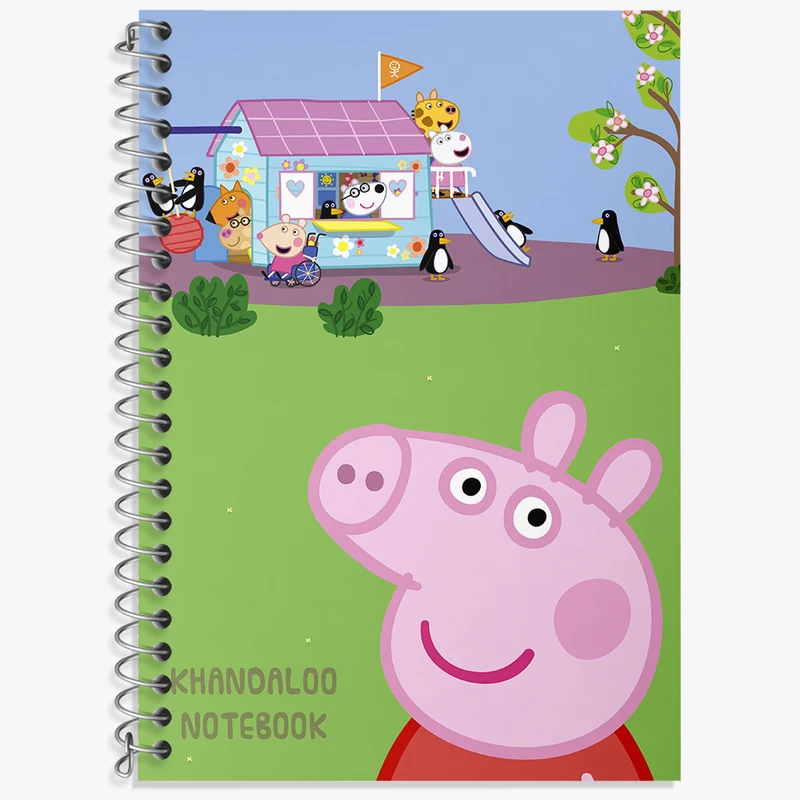 دفتر زبان 50 برگ خندالو طرح انیمیشن پپا پیگ (Peppa Pig) کد N9267