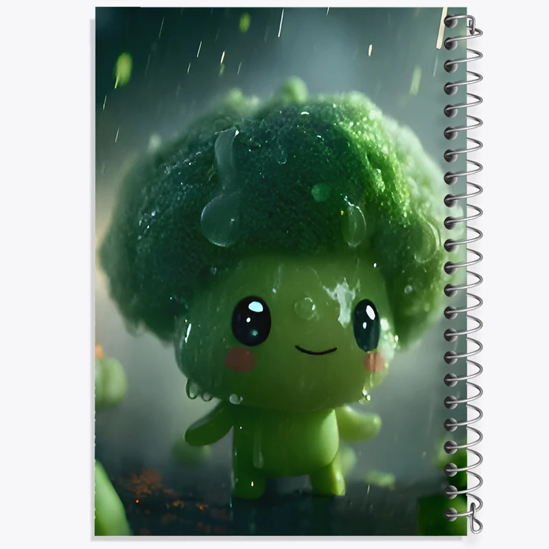 دفتر طراحی 50 برگ خندالو طرح آووکادو بامزه کد F9553