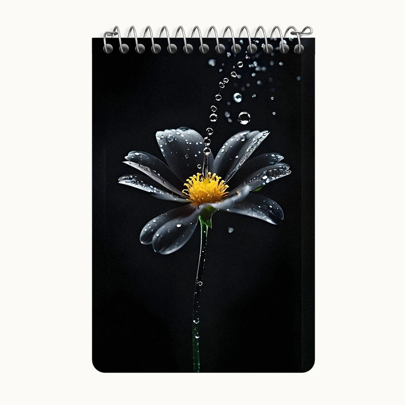 دفتر یادداشت 50 برگ خندالو طرح گل کد F7058