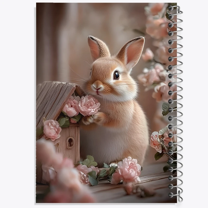 دفتر شطرنجی 50 برگ خندالو طرح خرگوش کد F12033