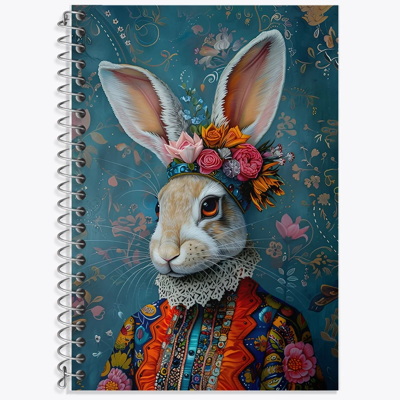 دفتر زبان دوخط 50 برگ خندالو طرح خرگوش کد F12624