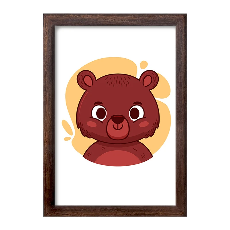 تابلو خندالو طرح خرس حیوانات بامزه کد 37146