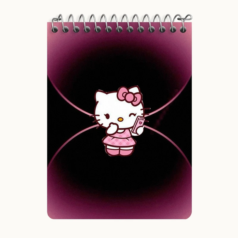 دفتر یادداشت 50 برگ خندالو طرح هلو کیتی (Hello Kitty) کد N6800