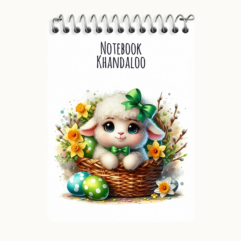 دفتر یادداشت 50 برگ خندالو طرح گوسفند بامزه کد N7247