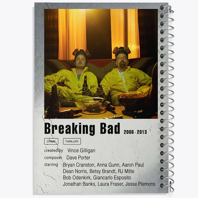 دفتر مشق 50 برگ خندالو طرح بریکینگ بد (Breaking Bad) کد F11297