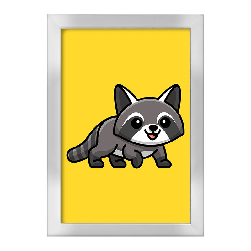 تابلو خندالو طرح حیوانات بامزه راکون کد 28200