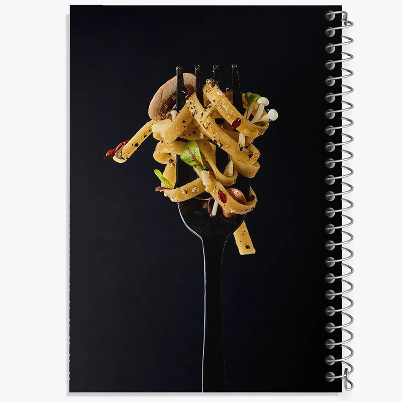 دفتر طراحی 50 برگ خندالو طرح پاستا Pasta کد 31075