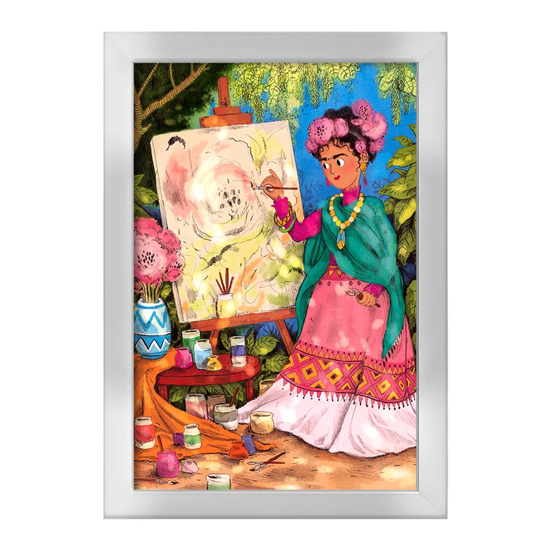 تابلو خندالو طرح فریدا کالو (Frida Kahlo) کد F2828