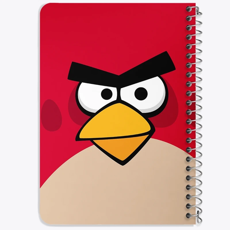 دفتر یادداشت 50 برگ خندالو طرح پرندگان خشمگین Angry Birds کد 13856