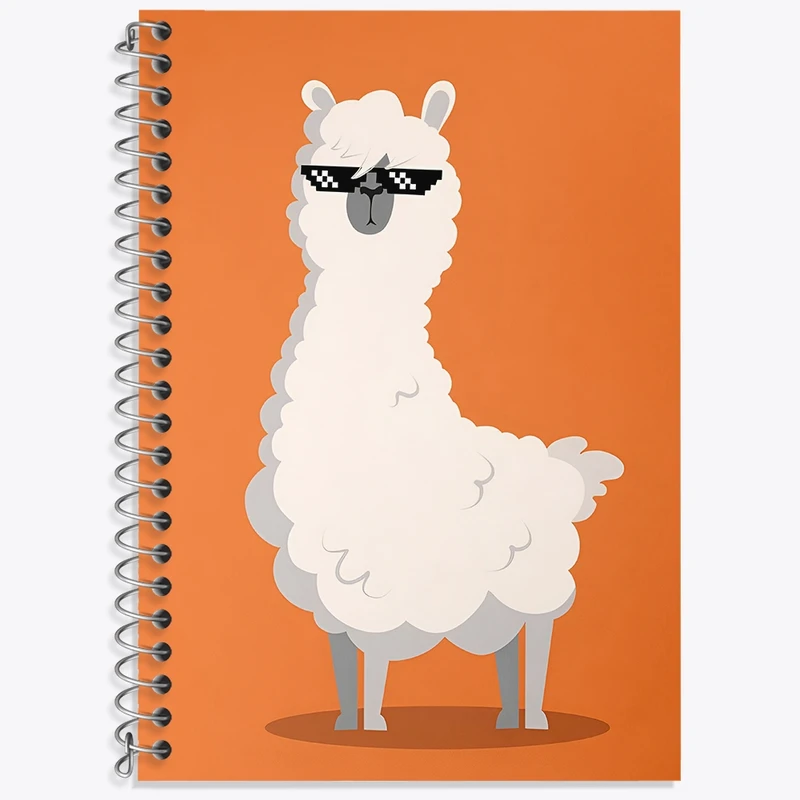 دفتر لغت 50 برگ خندالو طرح لاما بامزه کد N6243