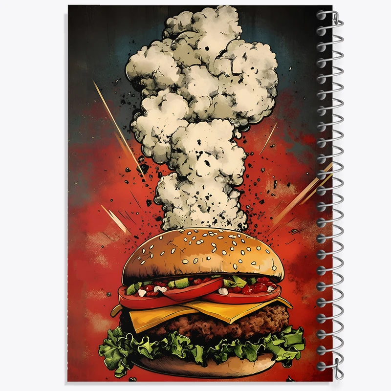 دفتر نقاشی 50 برگ خندالو طرح همبرگر کد F9837