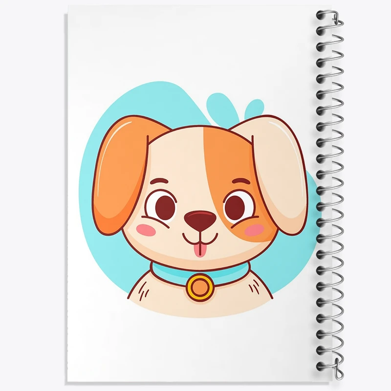 دفتر طراحی 50 برگ خندالو طرح سگ حیوانات بامزه کد 37142