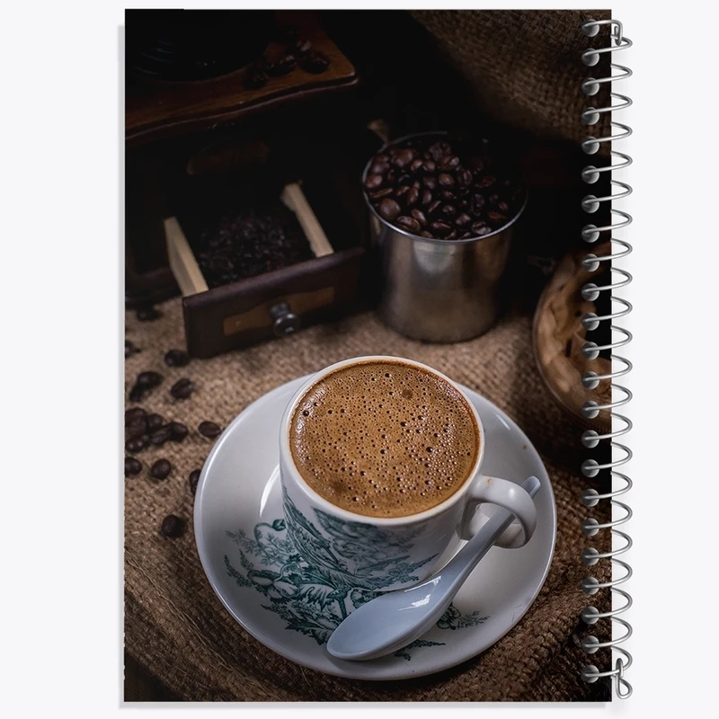 دفتر طراحی 50 برگ خندالو طرح قهوه Coffee کد F66