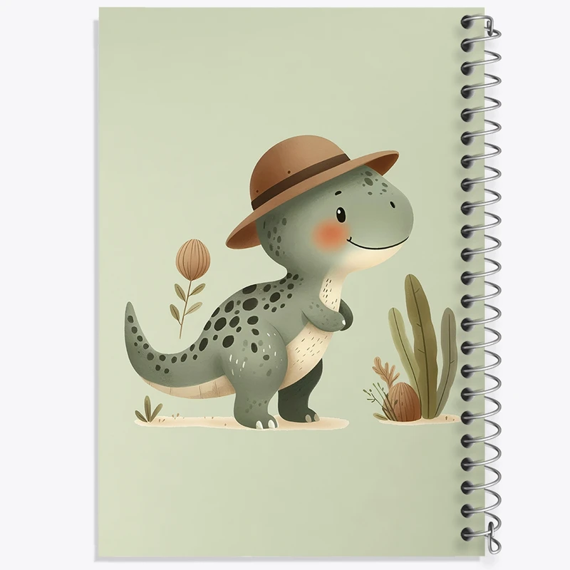 دفتر طراحی 50 برگ خندالو طرح دایناسور بامزه کد N4570