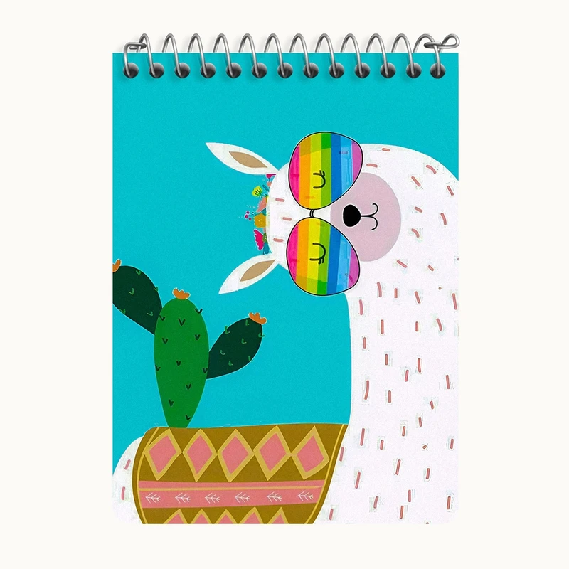 دفتر یادداشت 50 برگ خندالو طرح لاما بامزه کد N6835