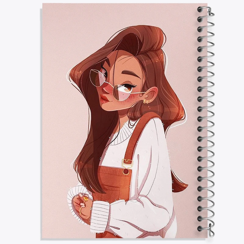 دفتر طراحی 50 برگ خندالو طرح دخترانه کد 25628