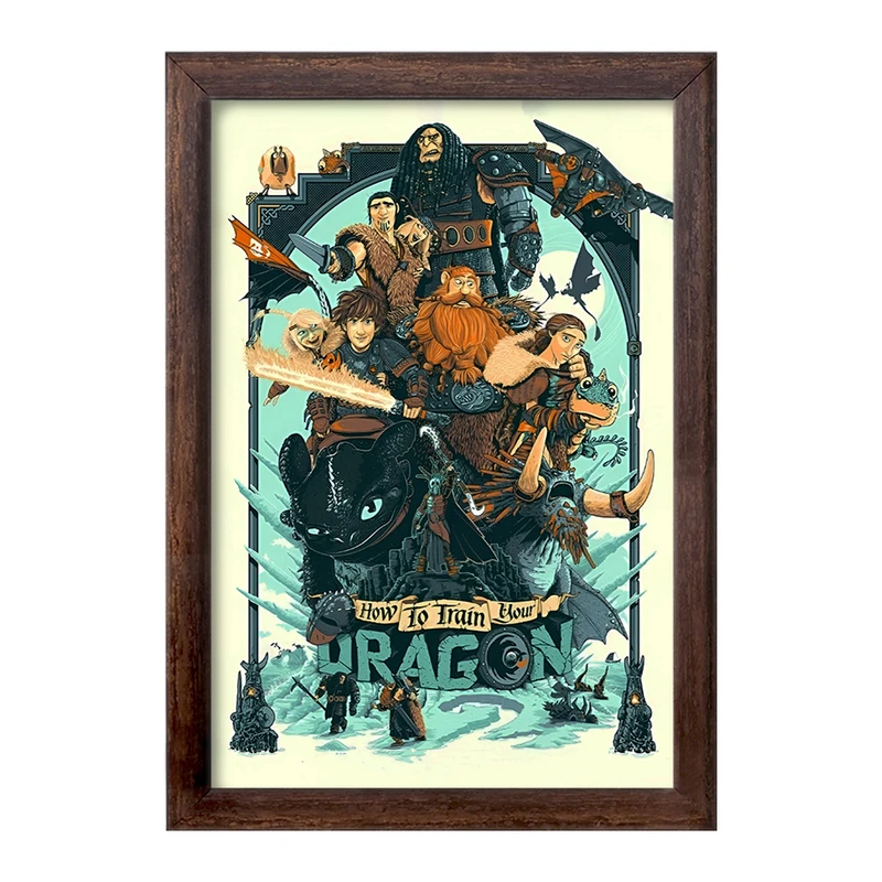 تابلو خندالو طرح چگونه اژدهای خود را تربیت کنیم کد F13572