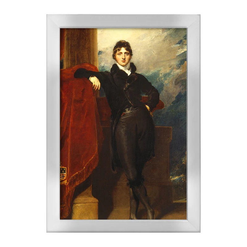 تابلو خندالو طرح نقاشی لرد گرانویل لوسون اثر سر توماس لارنس کد F12358