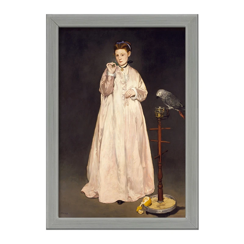 تابلو خندالو طرح نقاشی بانوی جوان اثر ادوار مانه در سال 1866 کد F12147