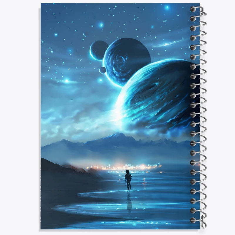 دفتر لیست خرید 50 برگ خندالو طرح کهکشان کد F12525