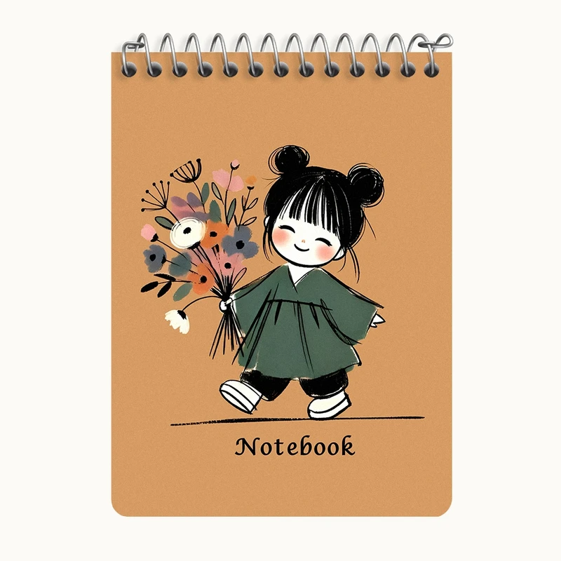 دفتر یادداشت 50 برگ خندالو طرح دخترانه کد N7013