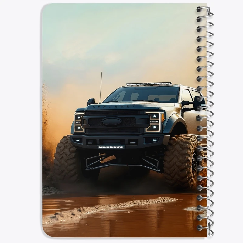 دفتر یادداشت 50 برگ خندالو طرح آفرود (Off Road) کد F5213
