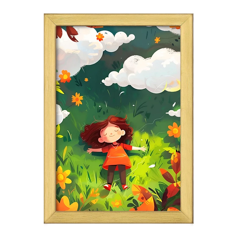 تابلو خندالو طرح دخترانه کودکانه کد F10930