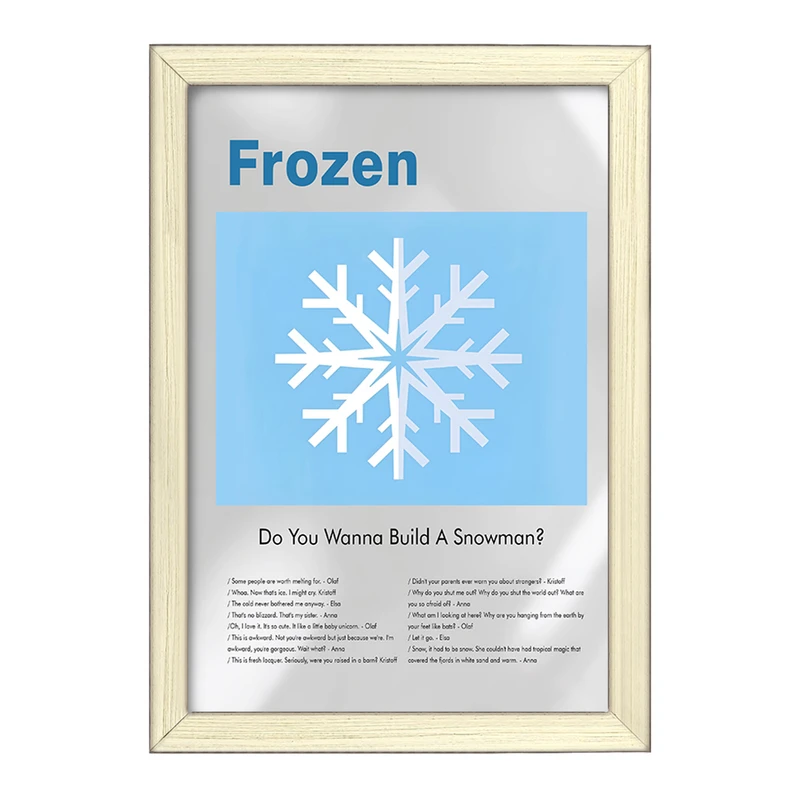 تابلو خندالو طرح فروزن (Frozen) کد F13820