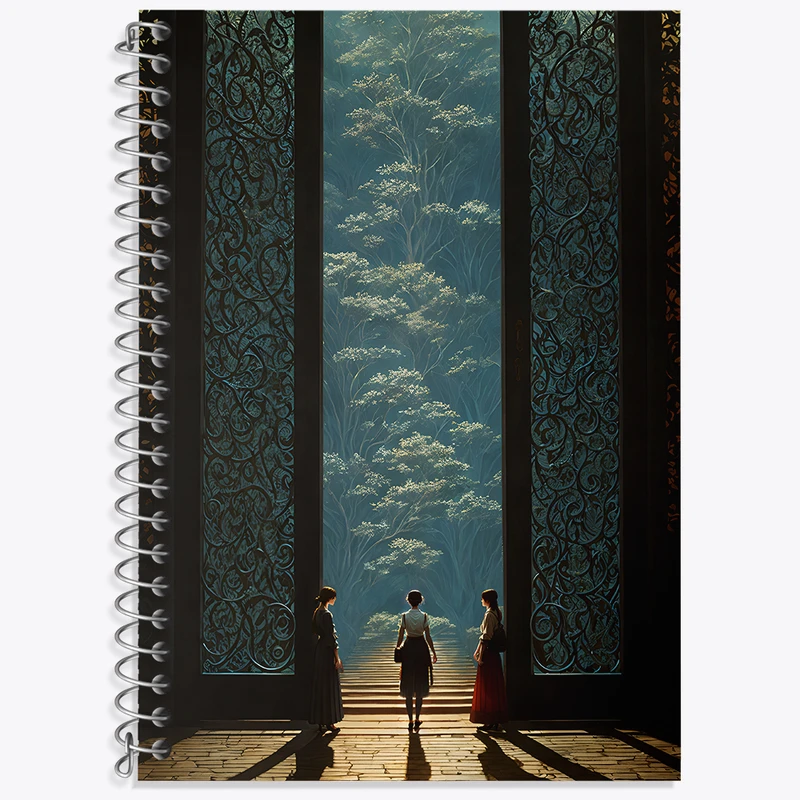 دفتر زبان دوخط 50 برگ خندالو طرح دروازه ی آزادی کد F4481